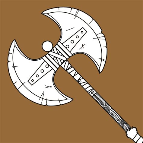 Printable Viking Axe Template