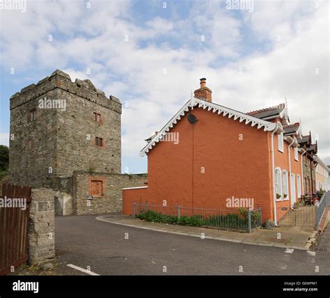 Strangford Castle in the village of Strangford, County Down, Northern ...