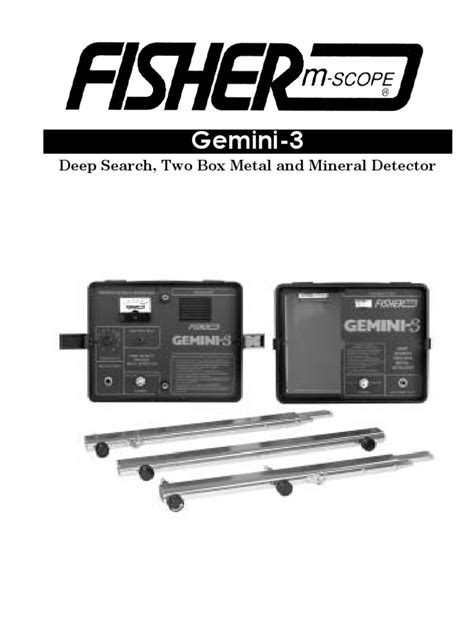 Gemini 3 Pdf Metal Detector Prospecting