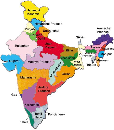 Download India Political Map States | Wallpapers.com