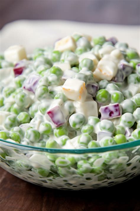 Classic Creamy Pea Salad