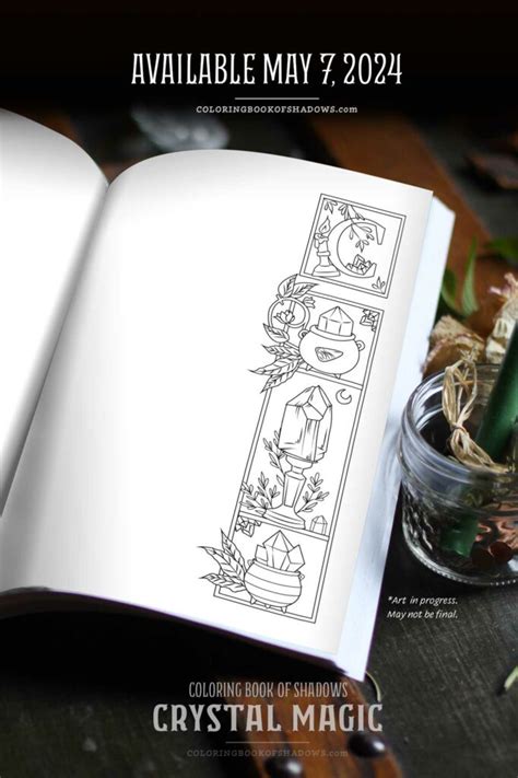 New Book Announcement: Crystal Magic - Coloring Book of Shadows