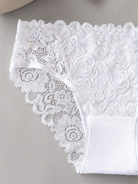 7pack Sexy Floral Lace Panty Lingerie SHEIN UK