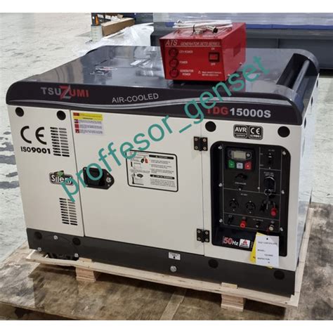 Jual Genset Silent 10000 Watt Panel ATS Automatic TSUZUMI TDG 15000 S