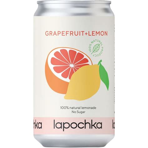 Напиток Lapochka грейпфрут-лимон газированный 330мл купить на OZON по ...