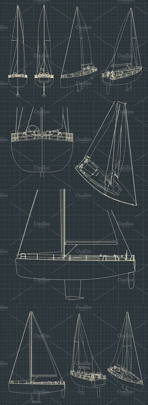 Sailing yacht Blueprints | Sailing yacht, Yacht, Blueprints