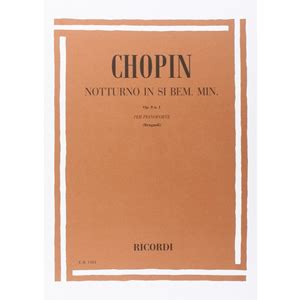 Chopin Fr D Ric Notturni Op N In Si Bem Min Zongorakotta