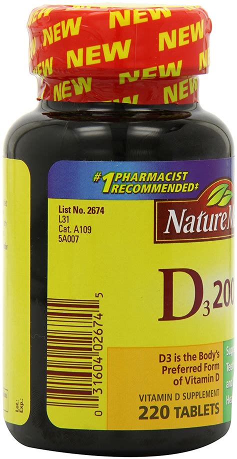 Nature Made Vitamin D Iu Tablets Value Size Ct Need Thyroid