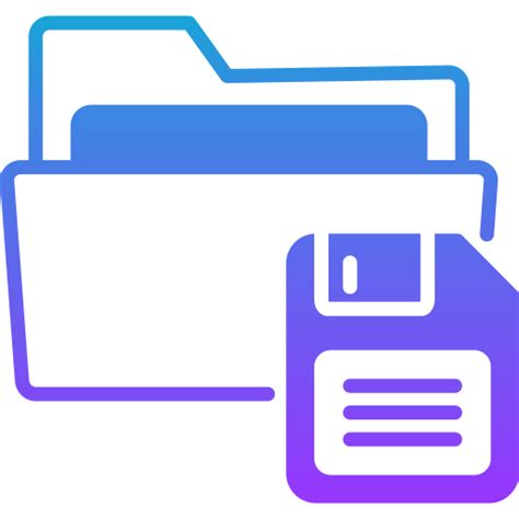 Save Folder Generic Gradient Fill Icon