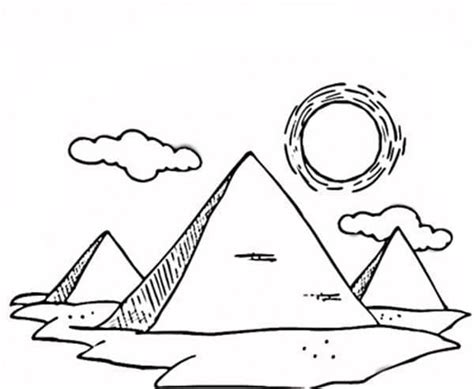 Coloriage Les Pyramides D Gypte T L Charger Et Imprimer Gratuit Sur