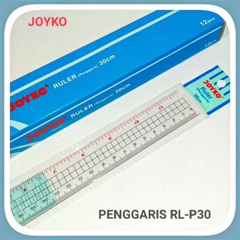 Jual PENGGARIS JOYKO PLASTIK RL P30 RULER 30 CM KUAT GROSIR MURAH