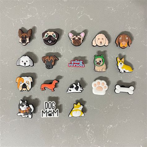 Cute Dog Jibbitz For Crocs Dachshund Doodle Bulldog Germen Shepherd Dog