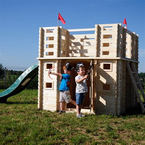 Casa De Madeira Infantil Brinquedos Ao Ar Livre Lucca X X Cm