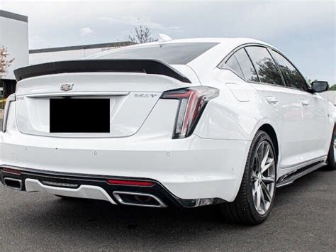 For 20 Up Cadillac Ct5 Ct5 V Blackwing Style Carbon Fiber Rear Wing Spoiler Ebay