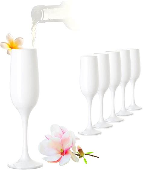 Prosecco Witte Champagneglazen Ml Set Van Stuks Bol