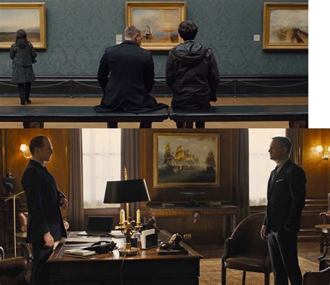 In Skyfall(2012)'s opening scene Bond and Q sit before a painting of a one decorated warship ...