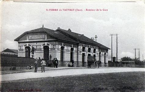 Saint Pierre Du Vauvray La Gare Carte Postale Ancienne Et Vue D