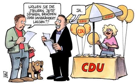 CDU Steuerkonzept Von Harm Bengen Politik Cartoon TOONPOOL