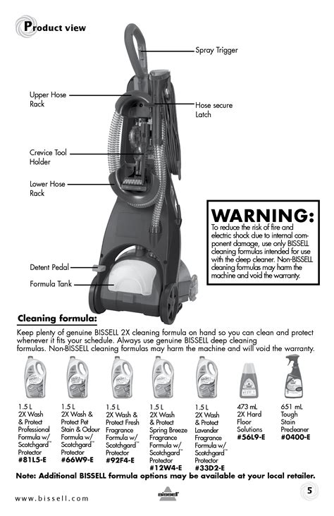 Bissell Carpet Cleaner Instructions Manual