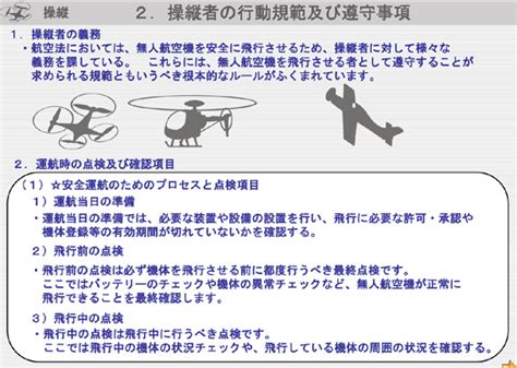 ドローンのルール 二等無人航空機操縦 学科 操縦者・運行体制・リスク管理