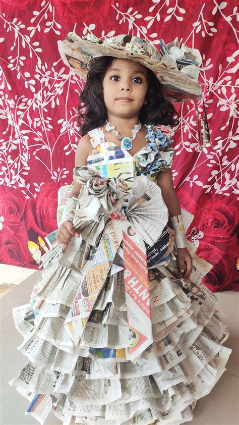 Vestidos De Reciclaje De Bolsas Para Niñas 4