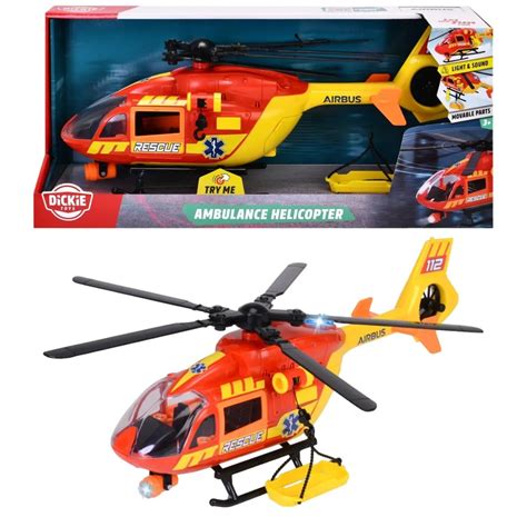 Ambulanshelikopter Airbus H145 Ljud Ljus Dickie Toys