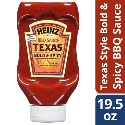 Heinz Texas Style Bold Spicy Bbq Sauce Oz Bottle Walmart