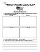 Herbert Hoover Three Truths A Lie Udl Worksheet By Northeast Education