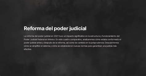 Reforma Del Poder Judicial