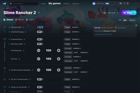 Slime Rancher Cheats And Trainer For Epic Games Trainers Wemod