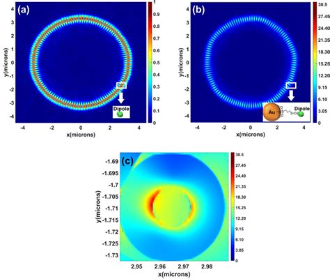 Numerically Obtained Cross Sectional Electric Field Distribution