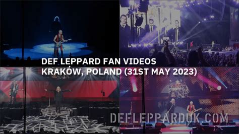 Def Lepppard In KrakÓw Poland On The World Tour 2023 Show Report Setlist