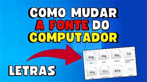 Restaurar A Fonte Letra Do Pc