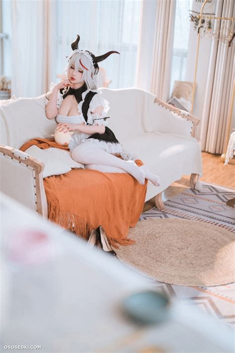 Ägir Maid Azur Lane Rioko 凉凉子 naked cosplay asian 30 photos