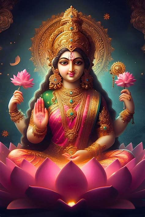 laxmi mata hd wallpaper in 2024 | Laxmi goddess wallpapers painting, Navratri devi images, Kali ...