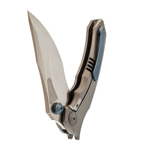 Складной нож Maxace Sandstorm II, сталь M390, рукоять Smooth Titanium ...