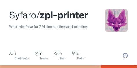 GitHub - Syfaro/zpl-printer: Web interface for ZPL templating and printing