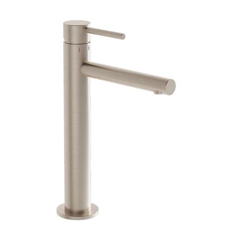 Vitra Origin Basin Fitting With Tall Pillar Brushed Nickel A