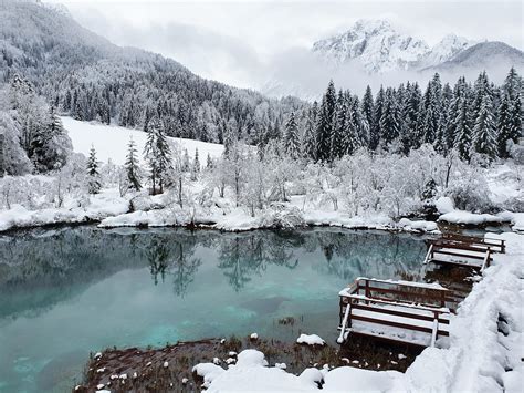 Zelenci springs, Slovenia : r/winterporn