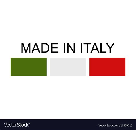 Icon Made In Italy Royalty Free Vector Image Vectorstock