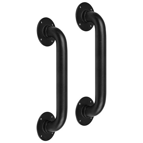 Buy Purife2 Pack 12inch Black Industrial Pipe Wall Handrail Iron Staircase Safety Hand Railing