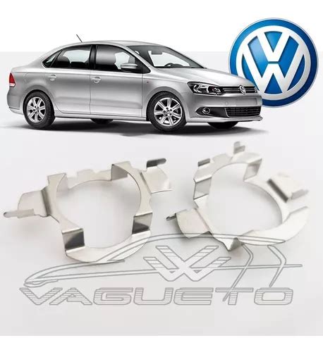 Par De Adaptadores Para Focos Led H7 Vw Polo Vento