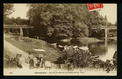 Champigny Sur Marne Bords De Marne Pittoresques Au Pont Carte