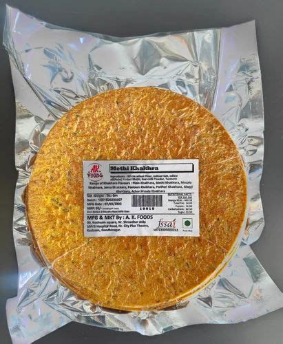 500gm Methi Khakhra Packaging Type Vacuum Pack At Rs 150 Kg In