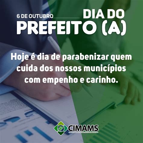 De Outubro Dia Do Prefeito Cimams