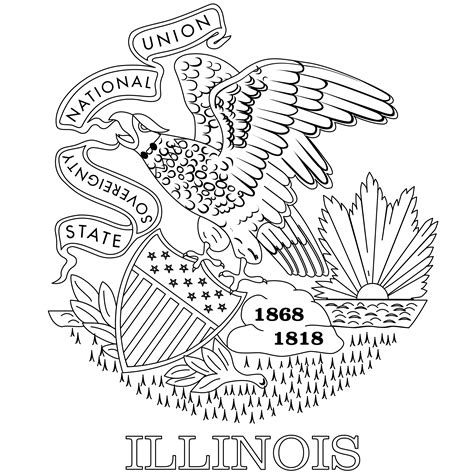 Illinois Coloring Page