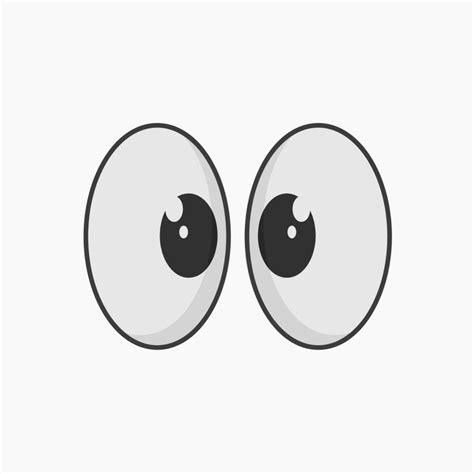 cartoon style eye illustration with cute look 7719514 Vector Art at ...