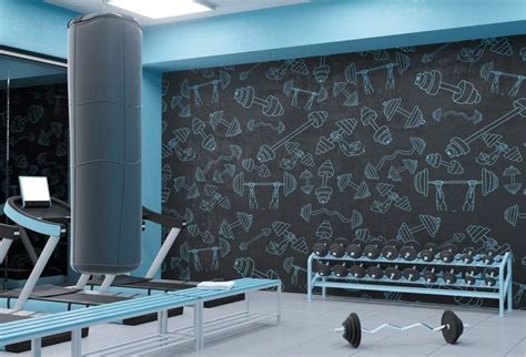 Amazon Aofoto X Ft Empty Fitness Gym Background Modern Locker