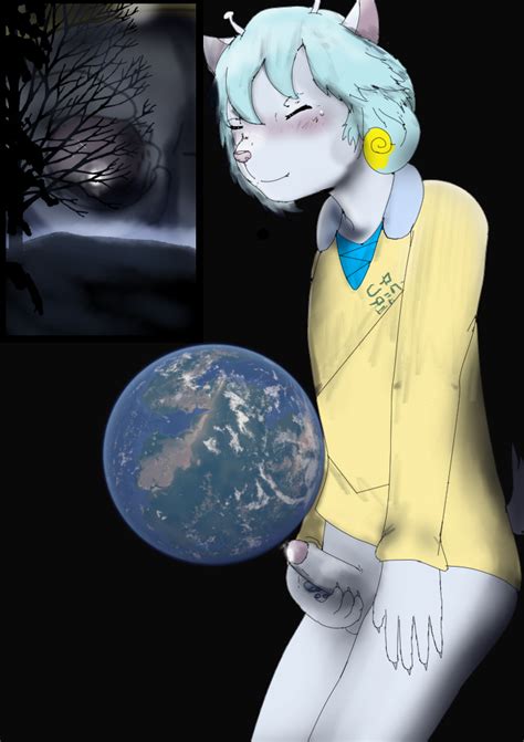 Rule 34 Alien Antennae Anatomy Anthro Balls Blue Hair Blush Bodily