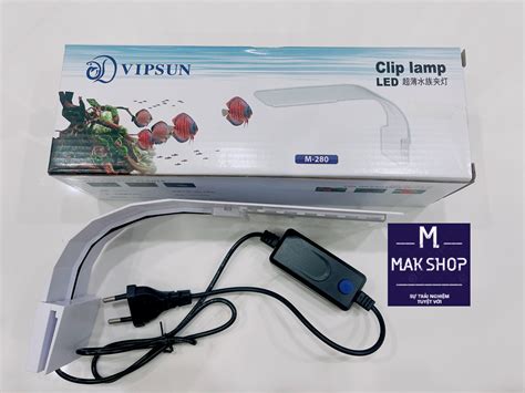 Đèn Led Kẹp Bể Cá 10W 3 Chế Độ Màu WRGP Siêu Mỏng Vipsun M280 Cho Hồ